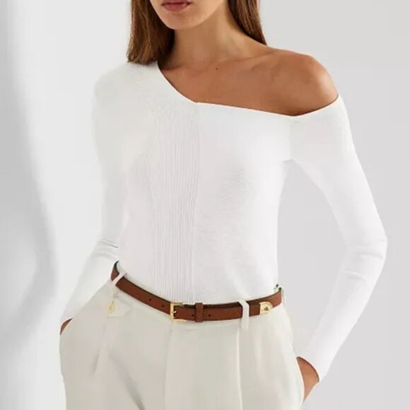 🎉 Lauren Ralph Lauren One Shoulder Sweater 🎉 - Picture 1 of 5